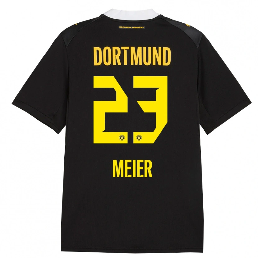 Danxen Niño Camiseta Maximilian Meier #23 Negro Rojo Amarillo 2ª Equipación 2026/27 La Camisa México