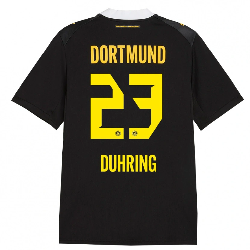 Danxen Niño Camiseta Marc Niclas Duhring #23 Negro Rojo Amarillo 2ª Equipación 2026/27 La Camisa México