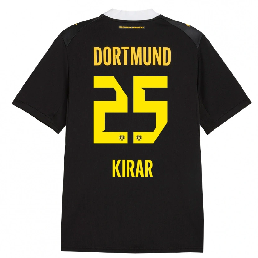 Danxen Niño Camiseta Emre Kirar #25 Negro Rojo Amarillo 2ª Equipación 2026/27 La Camisa México