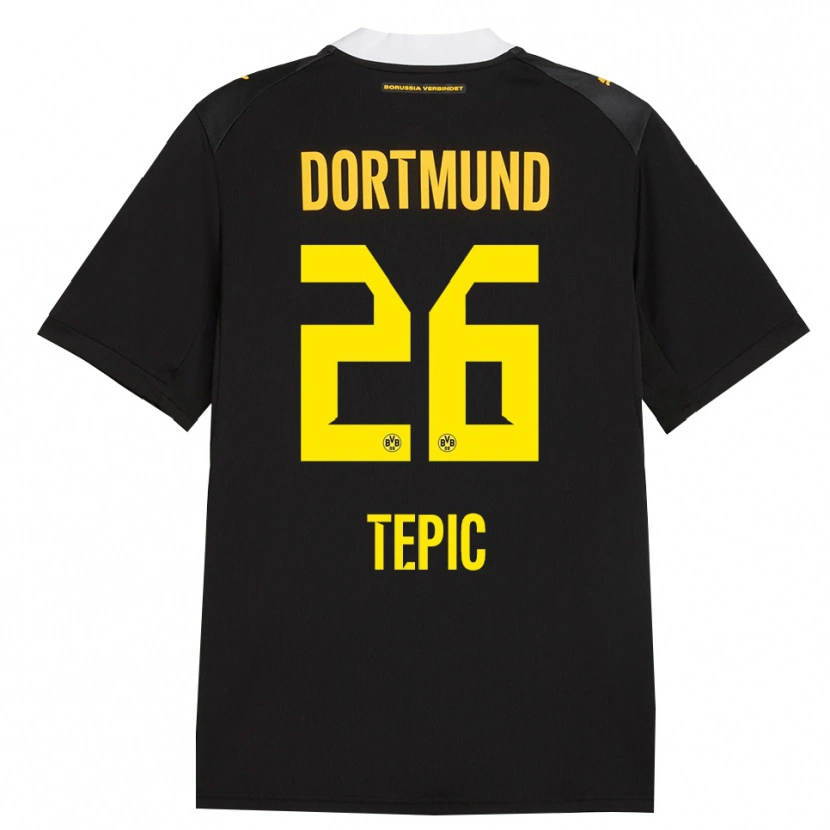 Danxen Niño Camiseta Lyon Tepic #26 Negro Rojo Amarillo 2ª Equipación 2026/27 La Camisa México