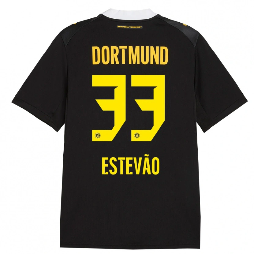 Danxen Niño Camiseta Tiago Estevão #33 Negro Rojo Amarillo 2ª Equipación 2026/27 La Camisa México
