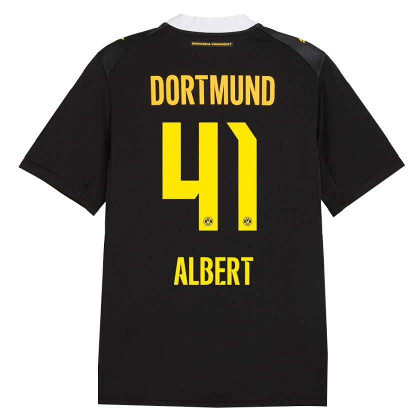 Danxen Niño Camiseta Mathis Albert #41 Negro Rojo Amarillo 2ª Equipación 2026/27 La Camisa México