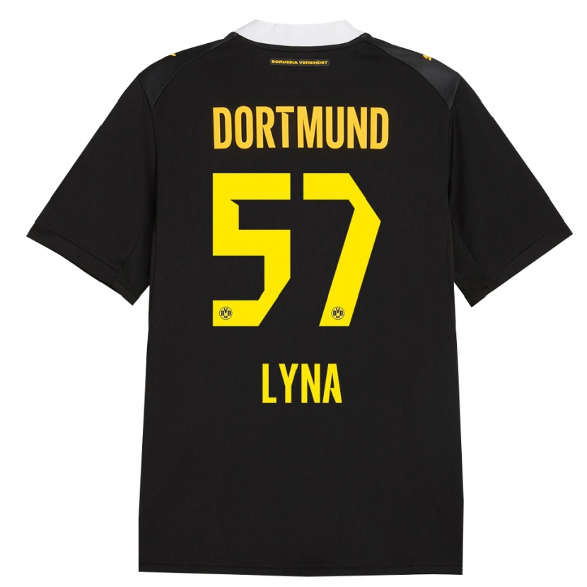 Danxen Niño Camiseta Schwarz Lyna #57 Negro Rojo Amarillo 2ª Equipación 2026/27 La Camisa México