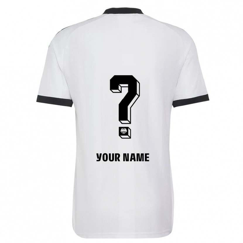 Danxen Niño Camiseta Su Nombre #0 Blanco Negro 2ª Equipación 2026/27 La Camisa México
