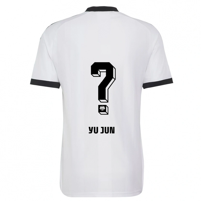 Danxen Niño Camiseta Yu-Jun Seo #0 Blanco Negro 2ª Equipación 2026/27 La Camisa México