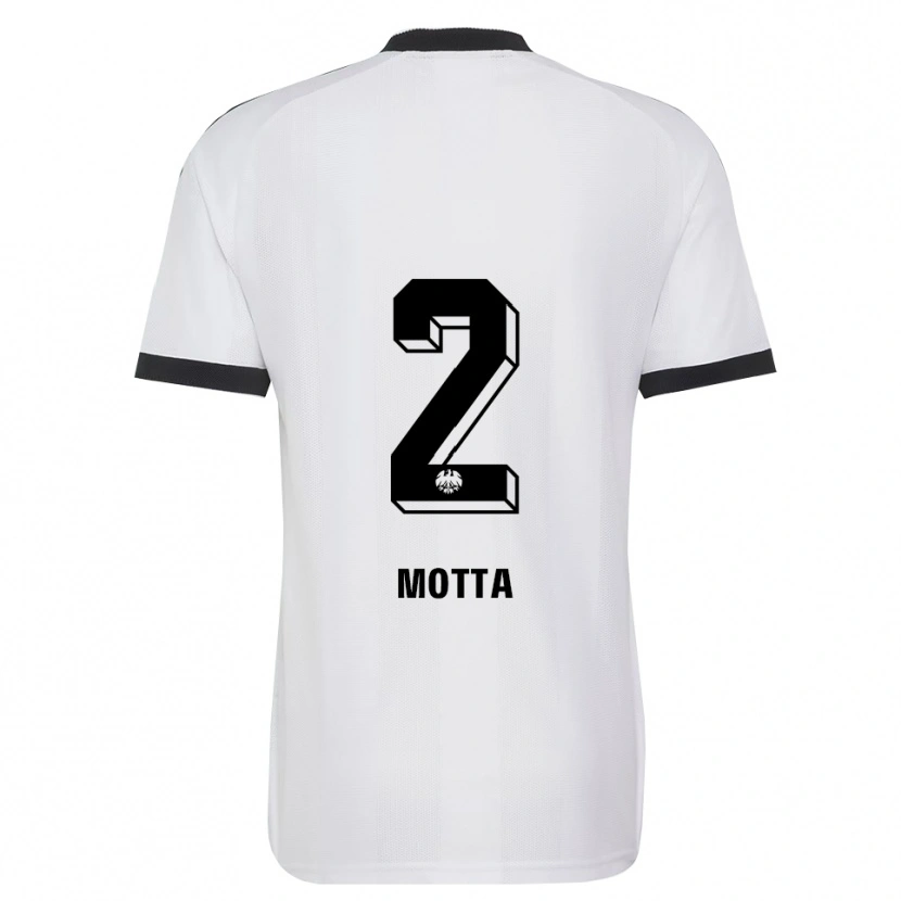 Danxen Niño Camiseta Noel Motta #2 Blanco Negro 2ª Equipación 2026/27 La Camisa México