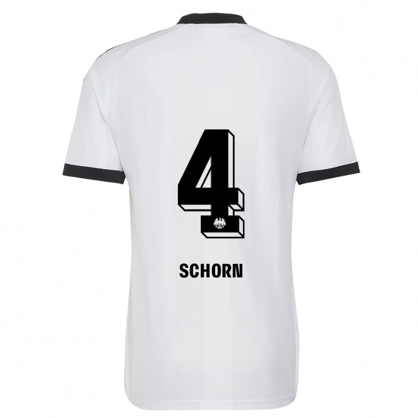 Danxen Niño Camiseta Moritz Schorn #4 Blanco Negro 2ª Equipación 2026/27 La Camisa México