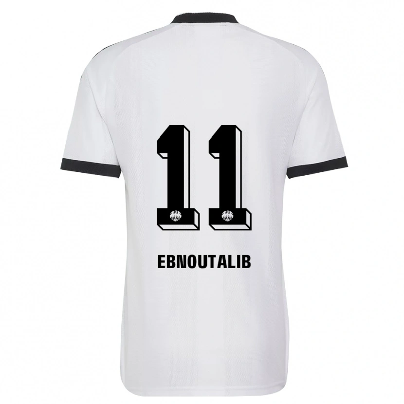 Danxen Niño Camiseta Younes Ebnoutalib #11 Blanco Negro 2ª Equipación 2026/27 La Camisa México