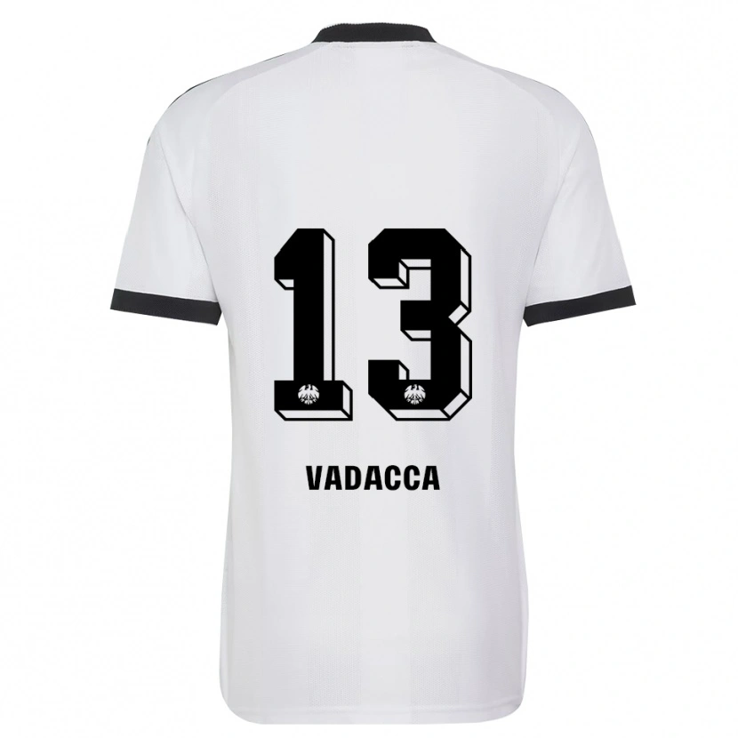 Danxen Niño Camiseta Gianni Vadacca #13 Blanco Negro 2ª Equipación 2026/27 La Camisa México