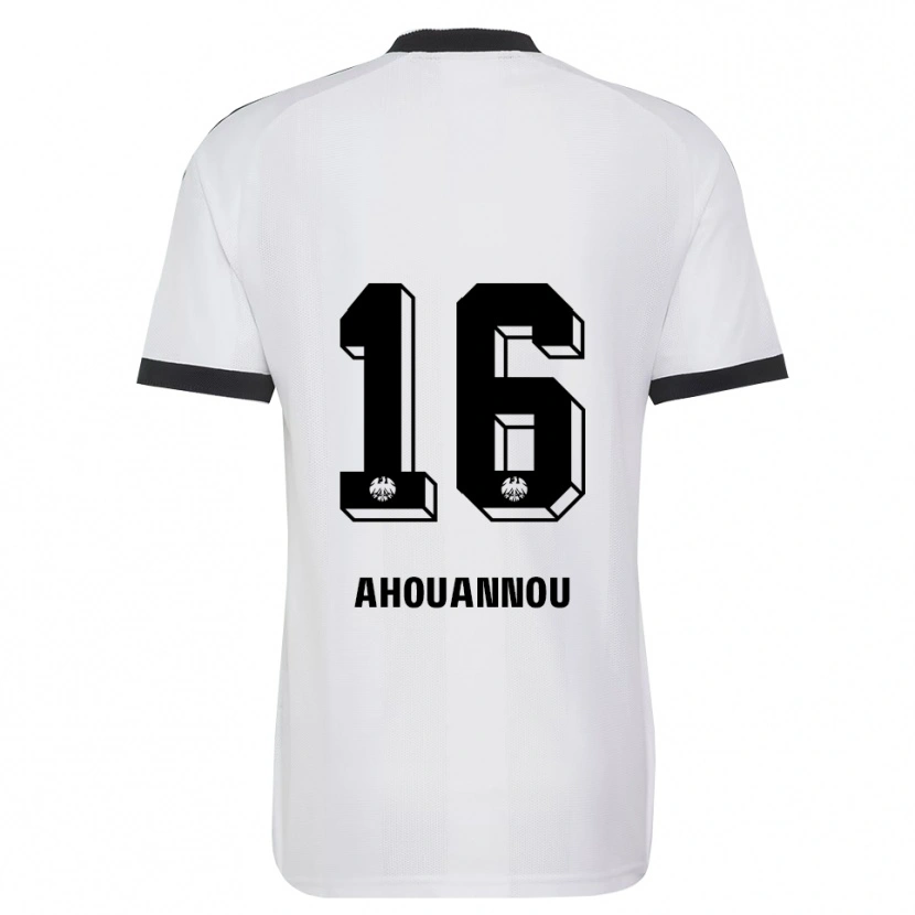 Danxen Niño Camiseta Yannis Ahouannou #16 Blanco Negro 2ª Equipación 2026/27 La Camisa México