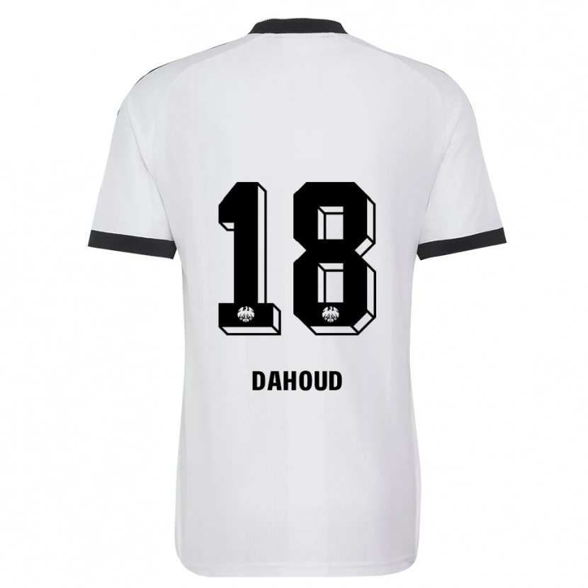 Danxen Niño Camiseta Mahmoud Dahoud #18 Blanco Negro 2ª Equipación 2026/27 La Camisa México