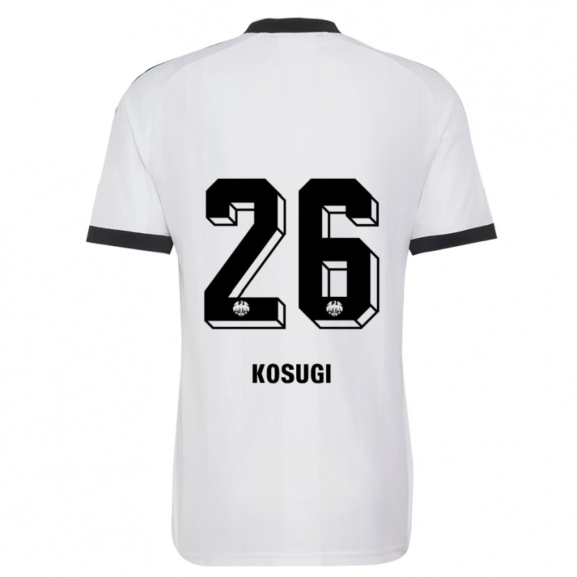 Danxen Niño Camiseta Keita Kosugi #26 Blanco Negro 2ª Equipación 2026/27 La Camisa México