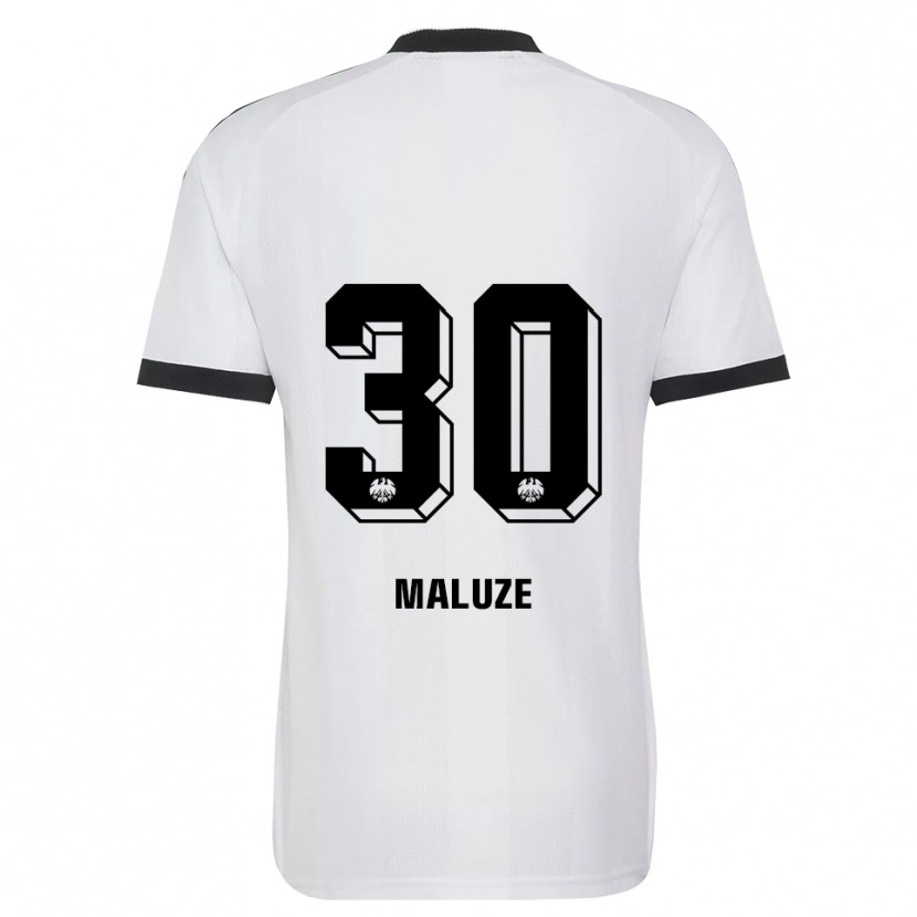 Danxen Niño Camiseta Jeremiaha Maluze #30 Blanco Negro 2ª Equipación 2026/27 La Camisa México