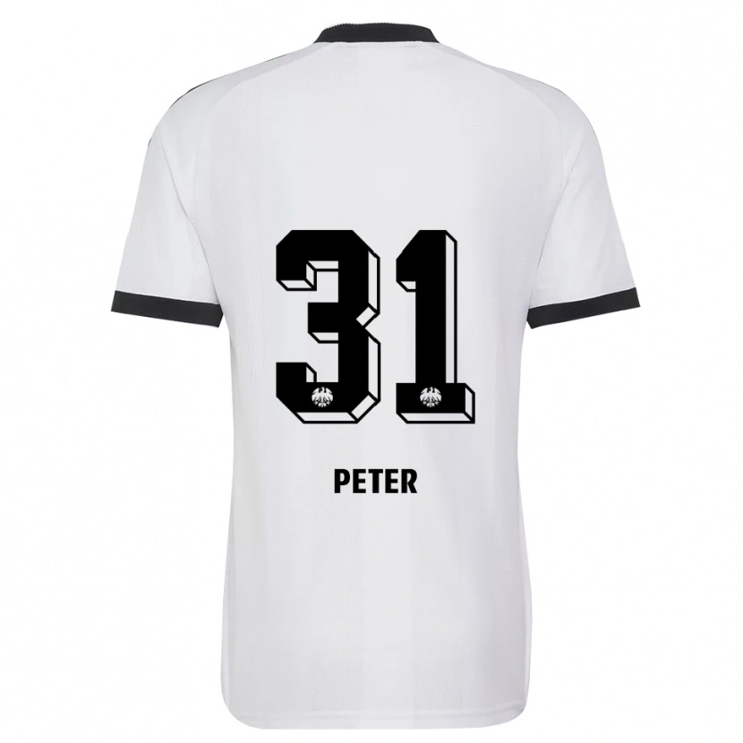 Danxen Niño Camiseta Henrik Peter #31 Blanco Negro 2ª Equipación 2026/27 La Camisa México
