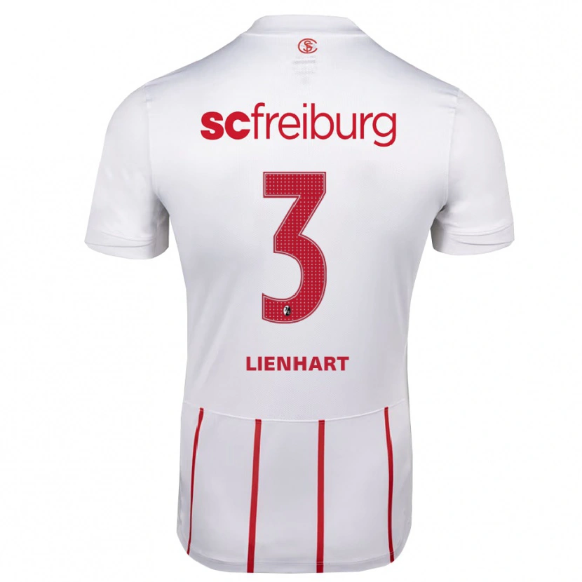 Danxen Niño Camiseta Philipp Lienhart #3 Blanco Rojo Amarillo 2ª Equipación 2026/27 La Camisa México