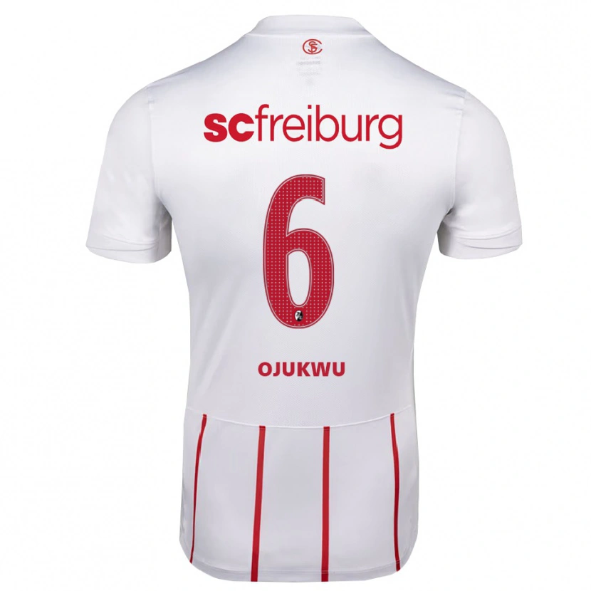 Danxen Niño Camiseta Nicole Ojukwu #6 Blanco Rojo Amarillo 2ª Equipación 2026/27 La Camisa México