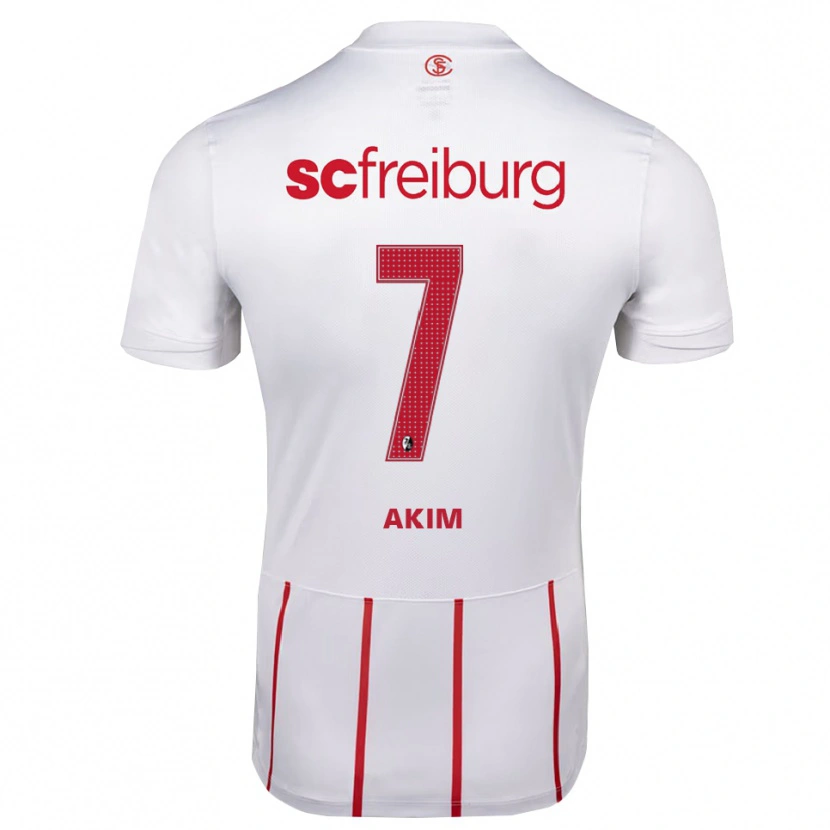 Danxen Niño Camiseta Akim Schnerring #7 Blanco Rojo Amarillo 2ª Equipación 2026/27 La Camisa México