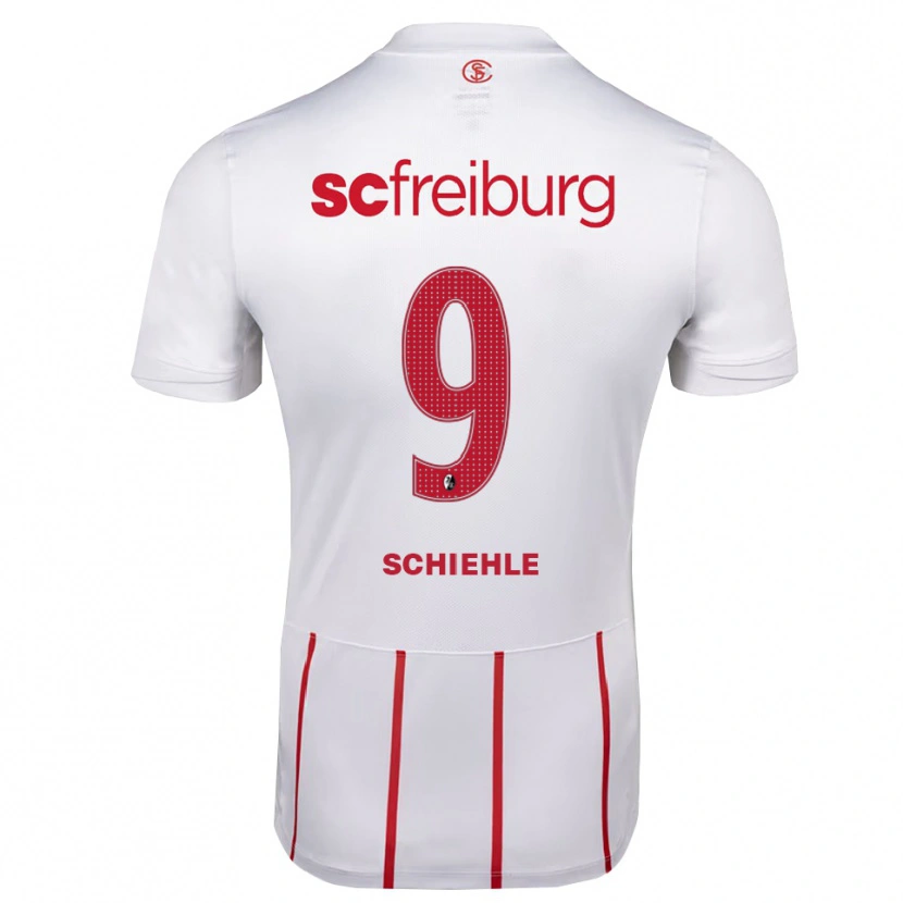 Danxen Niño Camiseta Yanis Schiehle #9 Blanco Rojo Amarillo 2ª Equipación 2026/27 La Camisa México