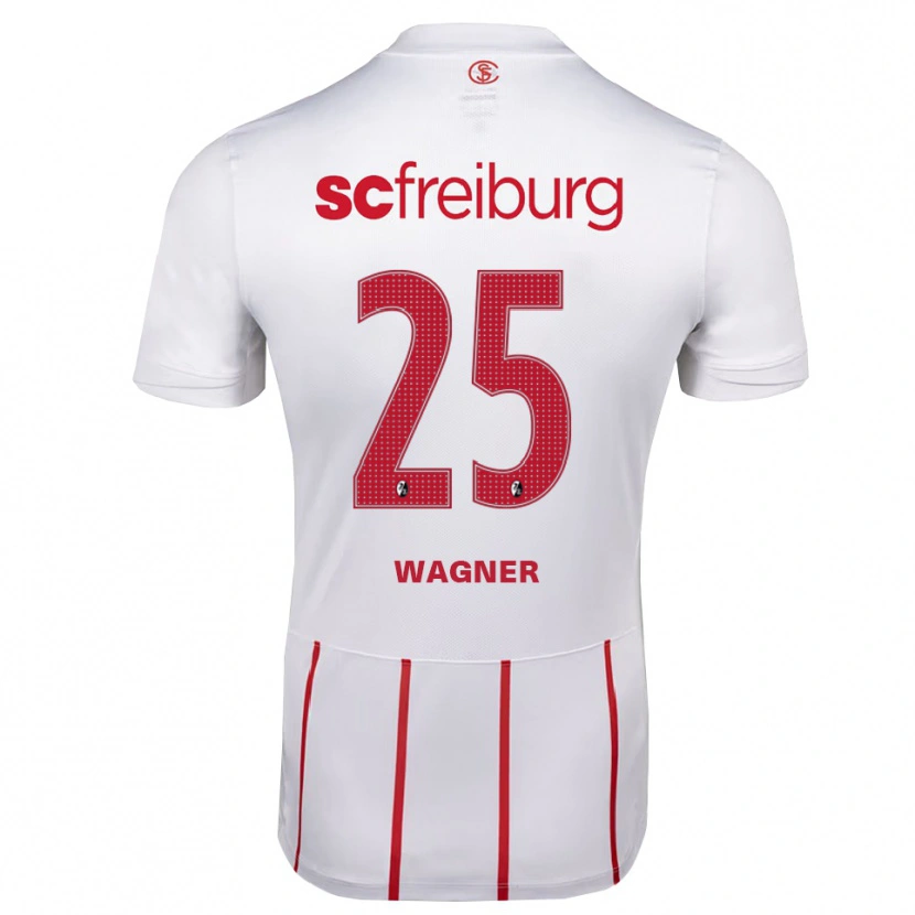 Danxen Niño Camiseta Noah Wagner #25 Blanco Rojo Amarillo 2ª Equipación 2026/27 La Camisa México