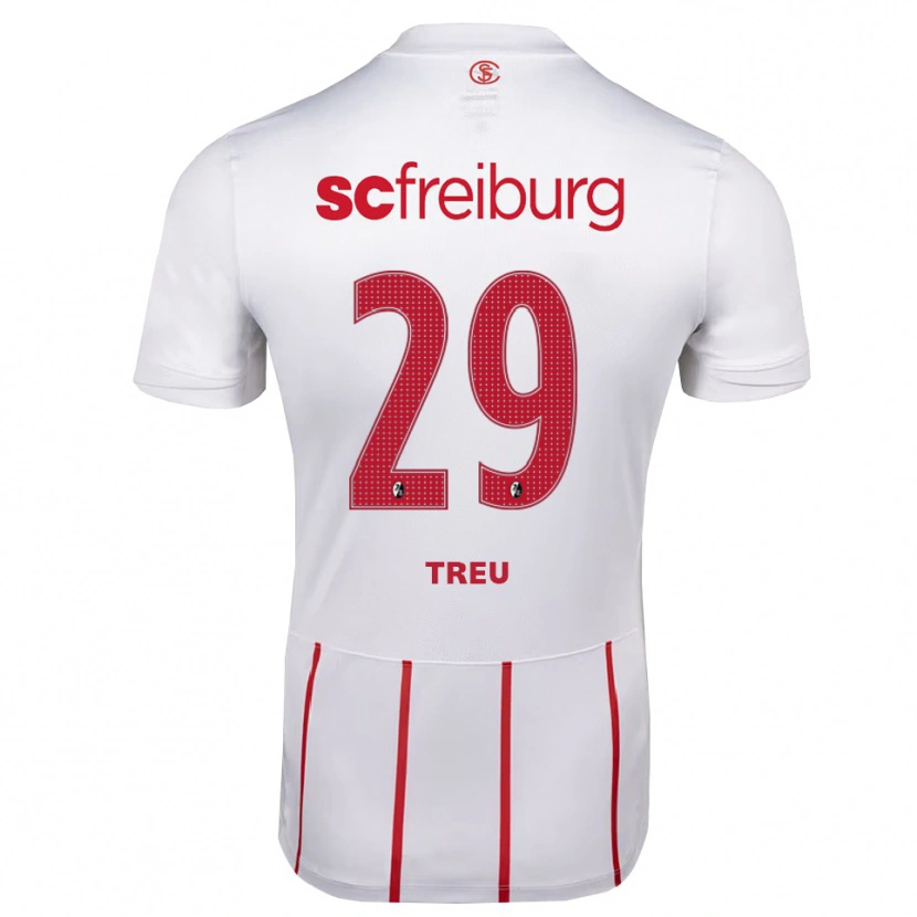 Danxen Niño Camiseta Philipp Treu #29 Blanco Rojo Amarillo 2ª Equipación 2026/27 La Camisa México