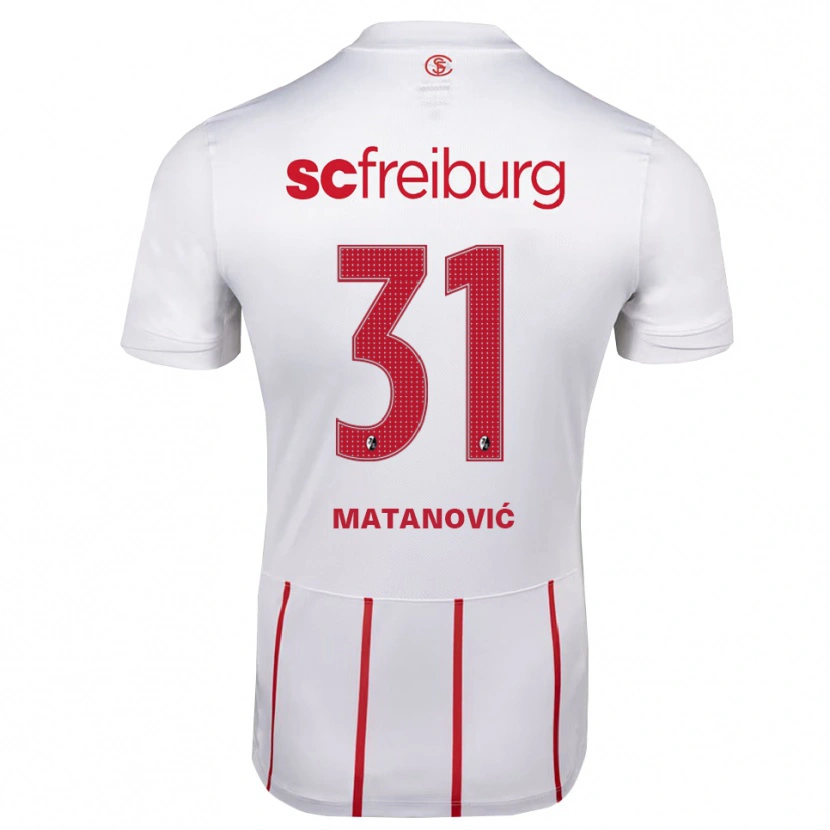 Danxen Niño Camiseta Igor Matanovic #31 Blanco Rojo Amarillo 2ª Equipación 2026/27 La Camisa México