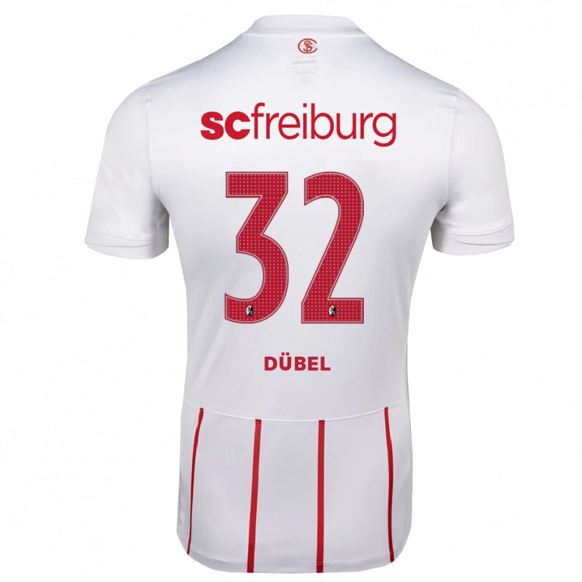 Danxen Niño Camiseta Sarah-Lisa Dübel #32 Blanco Rojo Amarillo 2ª Equipación 2026/27 La Camisa México
