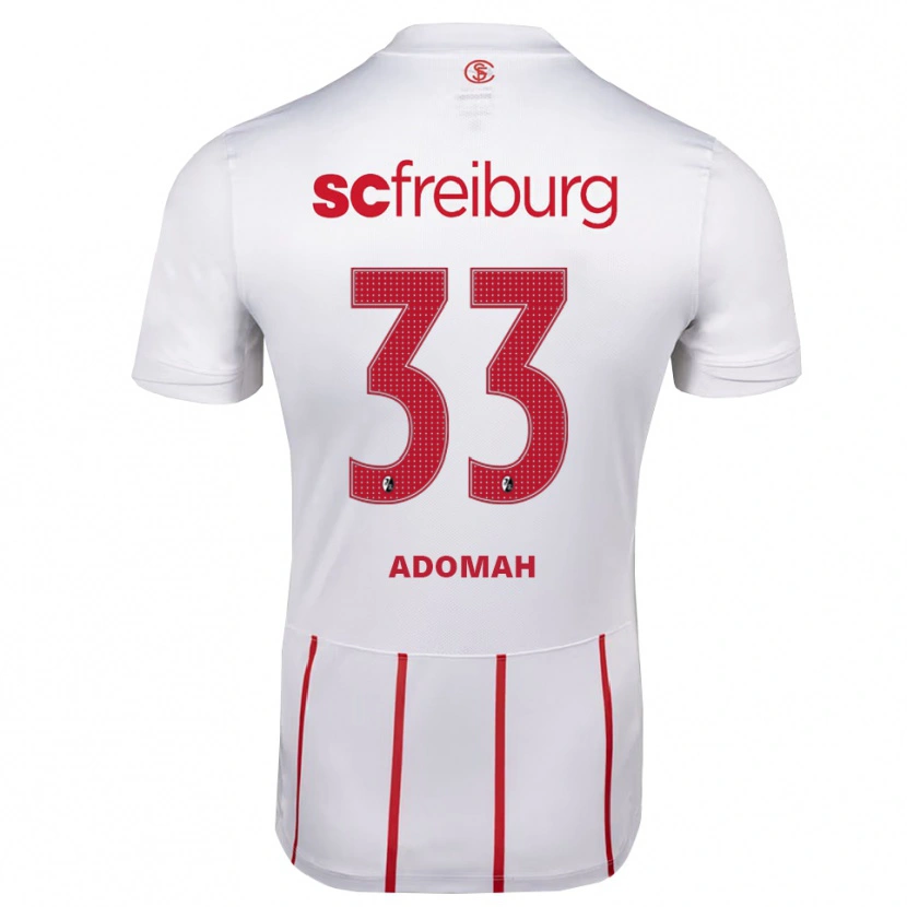 Danxen Niño Camiseta Bismark Adomah #33 Blanco Rojo Amarillo 2ª Equipación 2026/27 La Camisa México