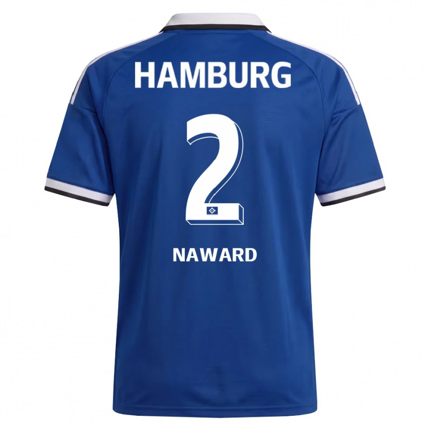 Danxen Niño Camiseta Lela-Celin Naward #2 Blanco Azul 2ª Equipación 2026/27 La Camisa México