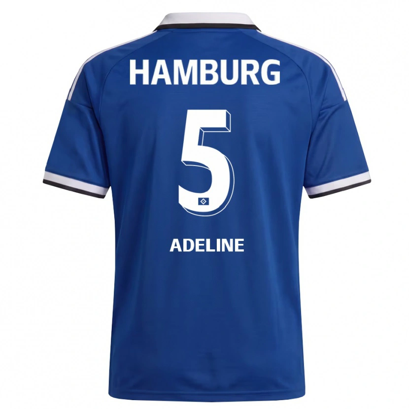 Danxen Niño Camiseta Martin Adeline #5 Blanco Azul 2ª Equipación 2026/27 La Camisa México