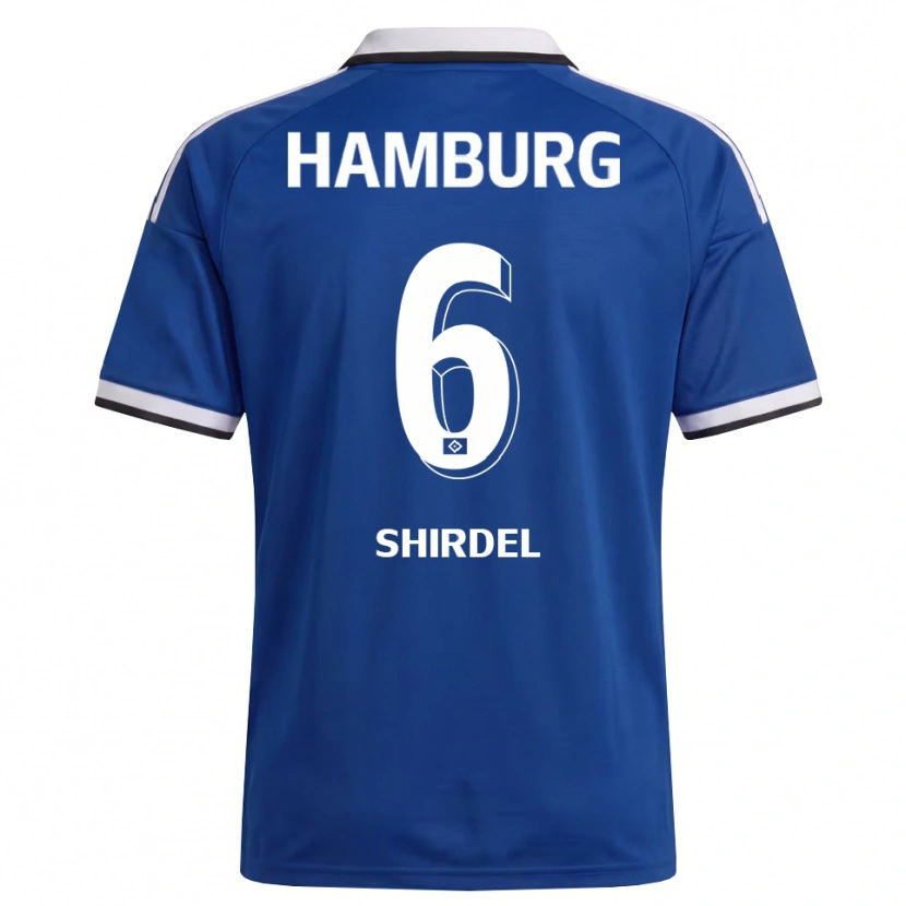 Danxen Niño Camiseta Gabriel Shirdel #6 Blanco Azul 2ª Equipación 2026/27 La Camisa México