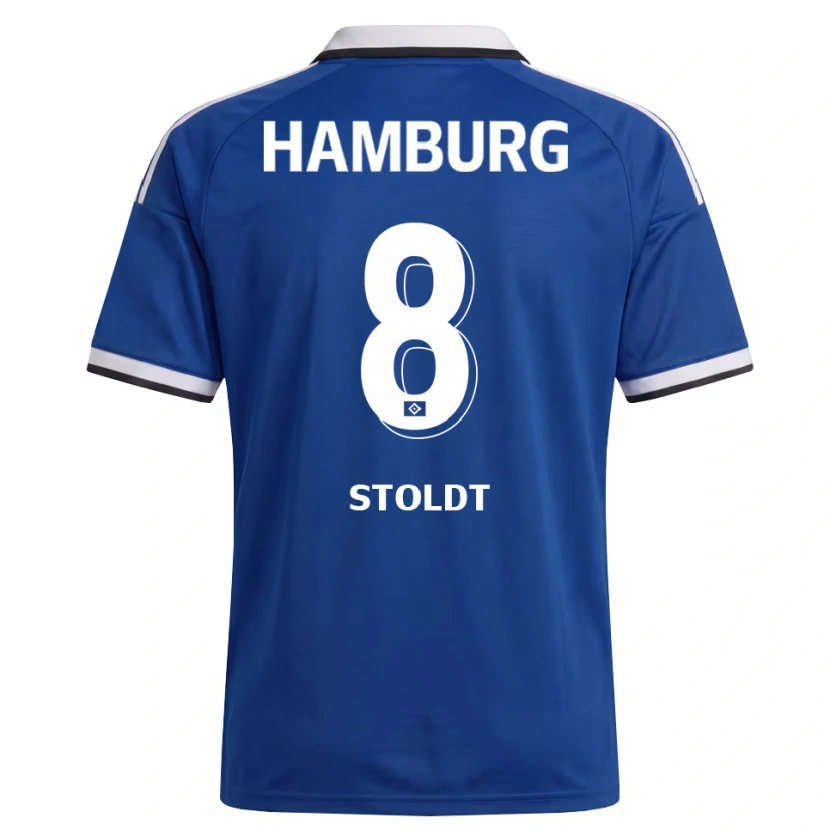 Danxen Niño Camiseta Svea Stoldt #8 Blanco Azul 2ª Equipación 2026/27 La Camisa México