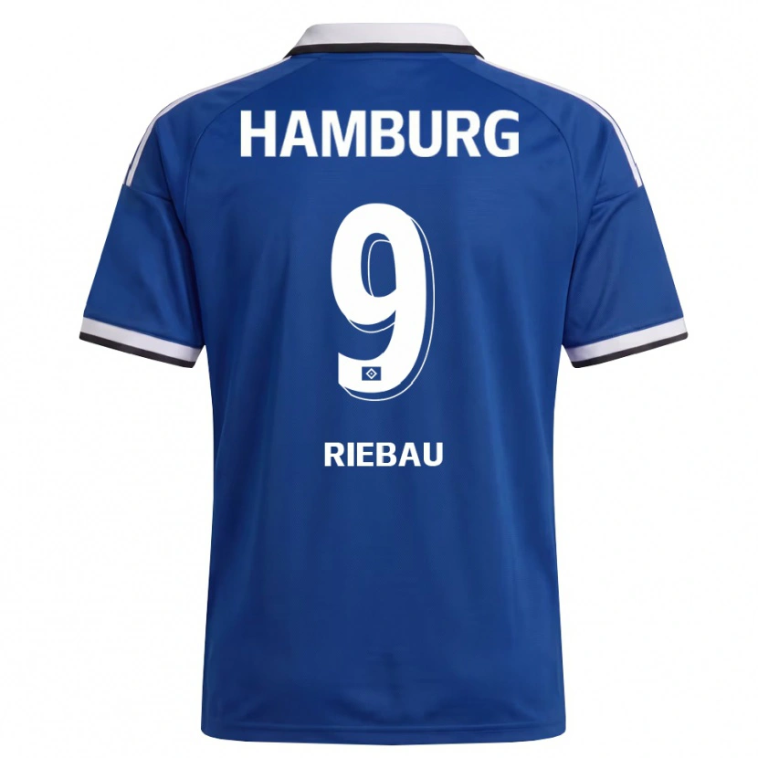 Danxen Niño Camiseta Henry Riebau #9 Blanco Azul 2ª Equipación 2026/27 La Camisa México