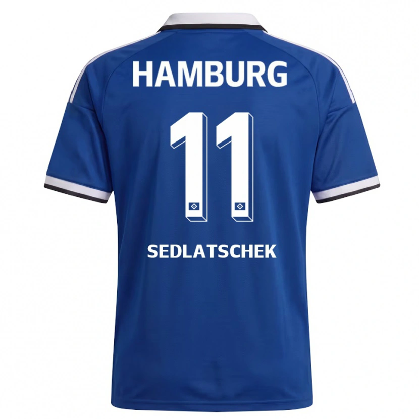 Danxen Niño Camiseta Thierry Sedlatschek #11 Blanco Azul 2ª Equipación 2026/27 La Camisa México