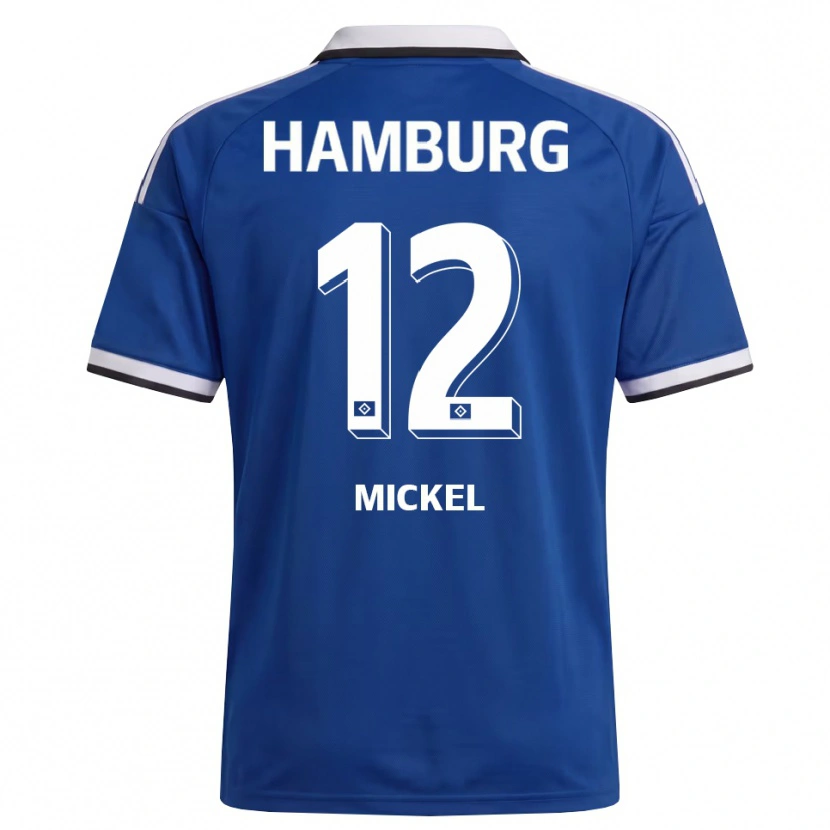 Danxen Niño Camiseta Tom Mickel #12 Blanco Azul 2ª Equipación 2026/27 La Camisa México
