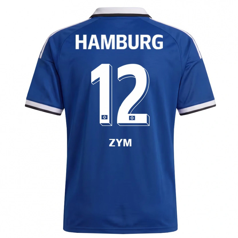 Danxen Niño Camiseta Marcel Zym #12 Blanco Azul 2ª Equipación 2026/27 La Camisa México
