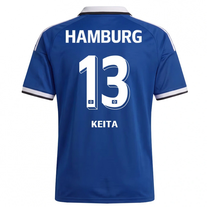 Danxen Niño Camiseta Mory Keita #13 Blanco Azul 2ª Equipación 2026/27 La Camisa México