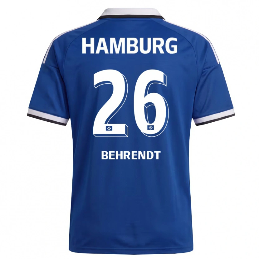 Danxen Niño Camiseta Marlon Behrendt #26 Blanco Azul 2ª Equipación 2026/27 La Camisa México
