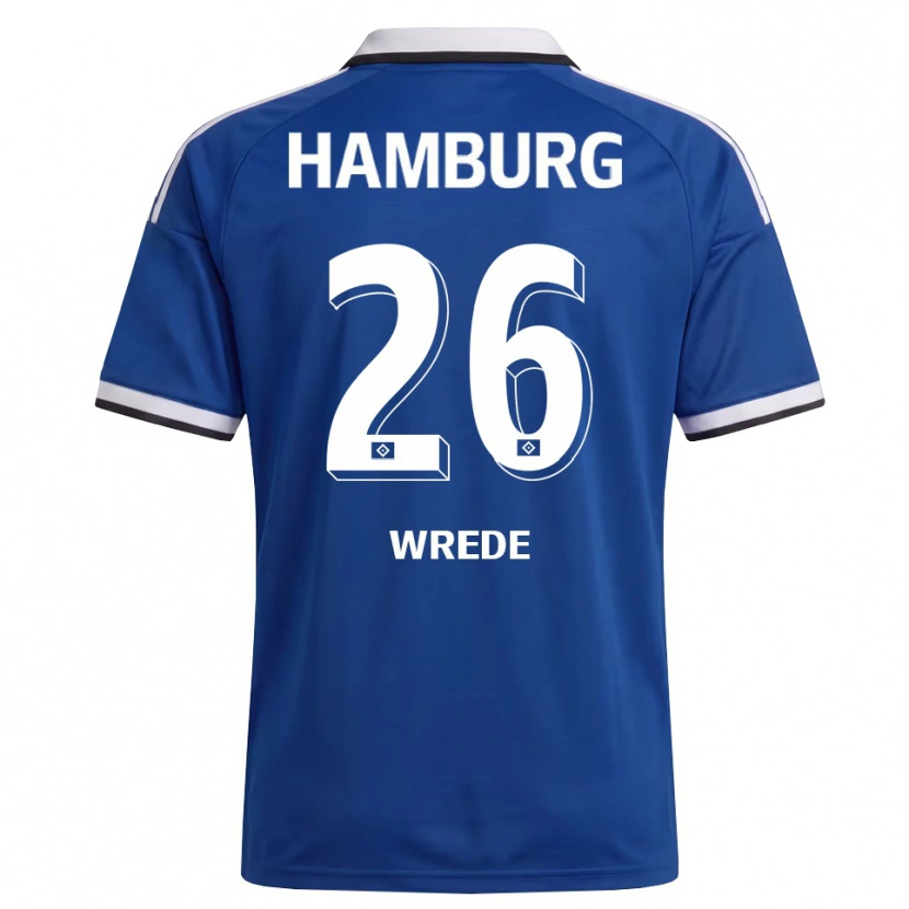 Danxen Niño Camiseta Jonna Wrede #26 Blanco Azul 2ª Equipación 2026/27 La Camisa México