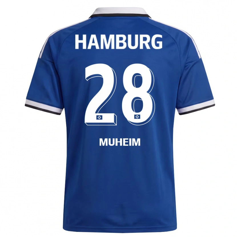 Danxen Niño Camiseta Miro Muheim #28 Blanco Azul 2ª Equipación 2026/27 La Camisa México