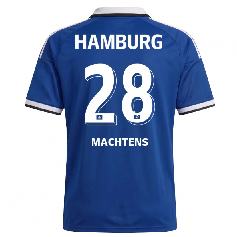 Danxen Niño Camiseta Pauline Machtens #28 Blanco Azul 2ª Equipación 2026/27 La Camisa México