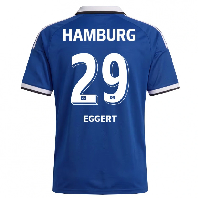 Danxen Niño Camiseta Leni Eggert #29 Blanco Azul 2ª Equipación 2026/27 La Camisa México