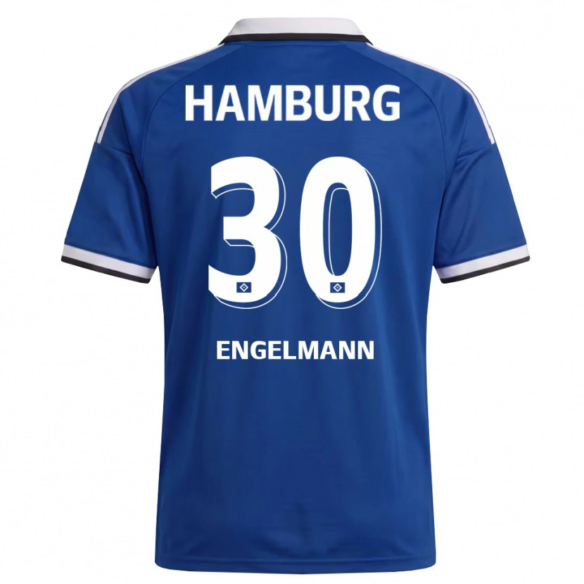 Danxen Niño Camiseta Timon Engelmann #30 Blanco Azul 2ª Equipación 2026/27 La Camisa México