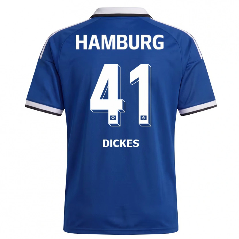 Danxen Niño Camiseta Fernando Dickes #41 Blanco Azul 2ª Equipación 2026/27 La Camisa México
