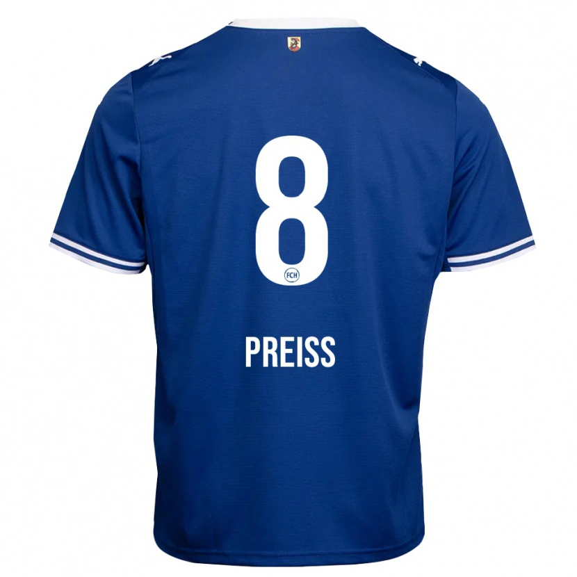 Danxen Niño Camiseta Lena Preiß #8 Azul Real Blanco 2ª Equipación 2026/27 La Camisa México
