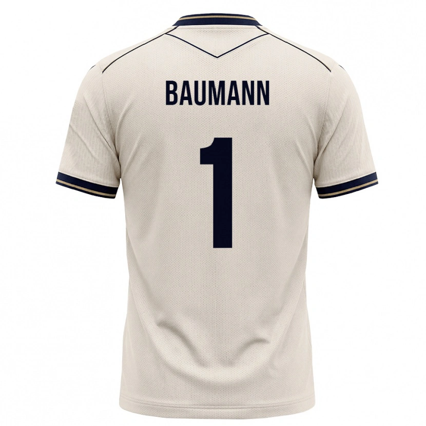 Danxen Niño Camiseta Oliver Baumann #1 Blanco Roto Azul Tinta 2ª Equipación 2026/27 La Camisa México
