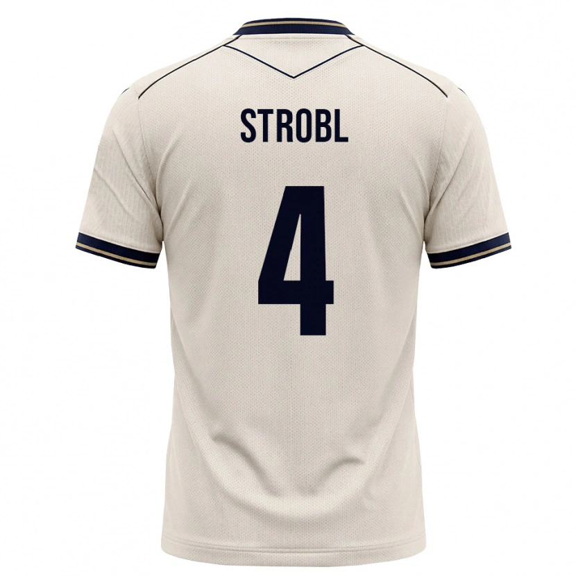 Danxen Niño Camiseta Lars Strobl #4 Blanco Roto Azul Tinta 2ª Equipación 2026/27 La Camisa México