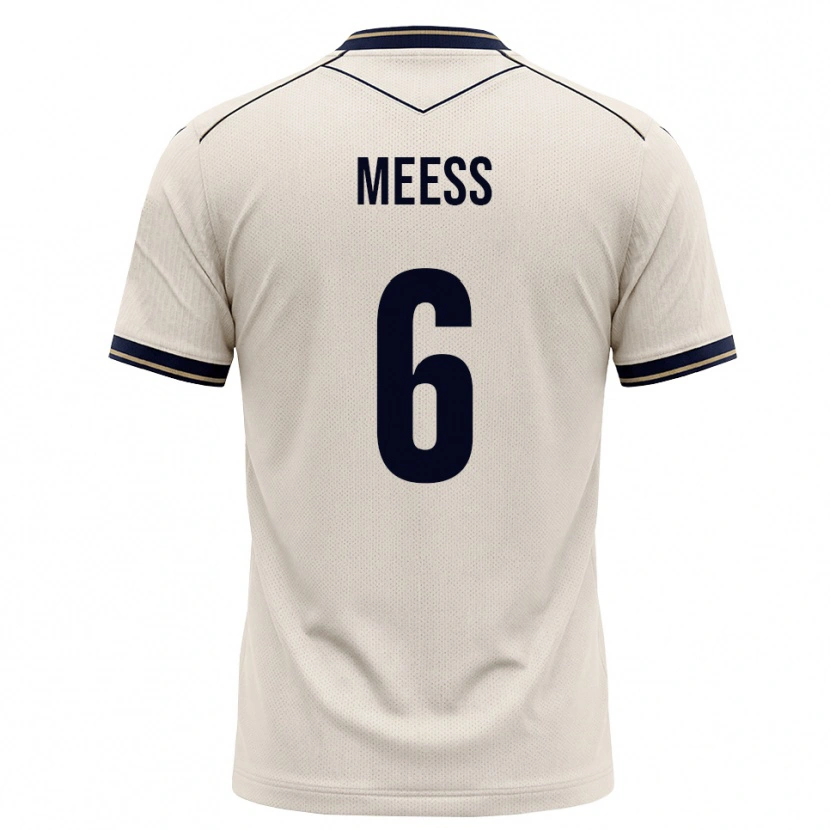 Danxen Niño Camiseta Jakob Meeß #6 Blanco Roto Azul Tinta 2ª Equipación 2026/27 La Camisa México
