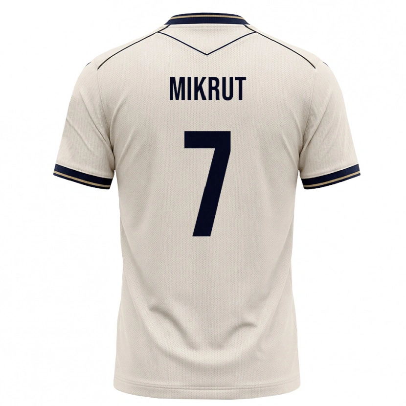 Danxen Niño Camiseta Noah Mikrut #7 Blanco Roto Azul Tinta 2ª Equipación 2026/27 La Camisa México