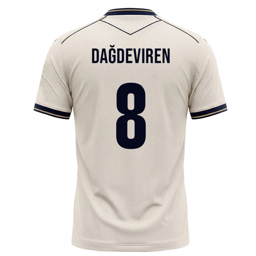 Danxen Niño Camiseta Diren Dağdeviren #8 Blanco Roto Azul Tinta 2ª Equipación 2026/27 La Camisa México