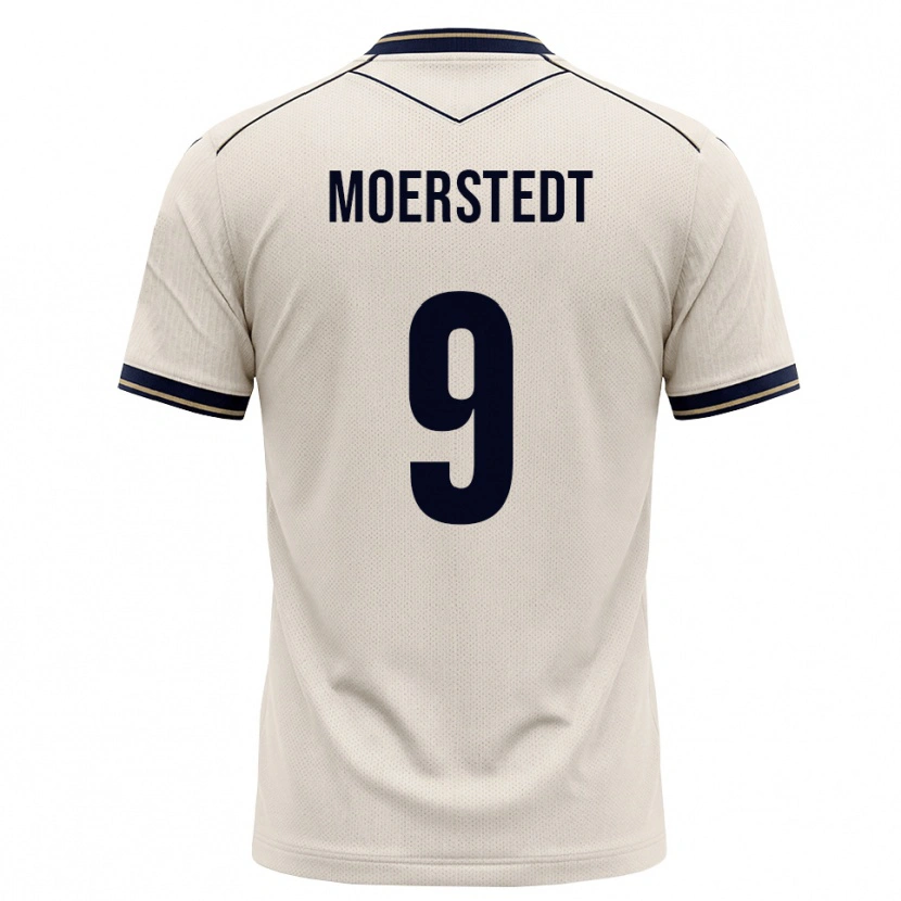 Danxen Niño Camiseta Max Moerstedt #9 Blanco Roto Azul Tinta 2ª Equipación 2026/27 La Camisa México